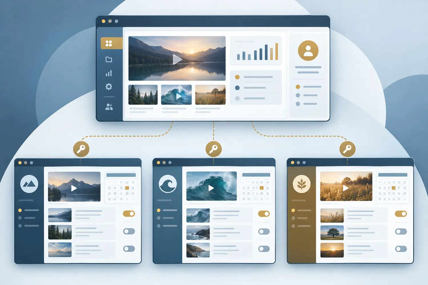 Illustration of channel subleasing monetization for partner and client networks